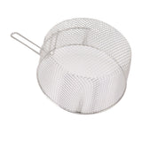 Frying Basket Stainless Steel Long Handle Reusable Rust Resistant Fry Net for Fish Chicken Nuggets Handle Without Rubber