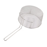 Frying Basket Stainless Steel Long Handle Reusable Rust Resistant Fry Net for Fish Chicken Nuggets Handle Without Rubber