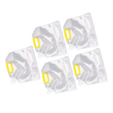 5Pcs Grain Sealed Storage Bag Reusable Transparent Grain Storage Bag for Rice Cereals Flour Nuts 2kg