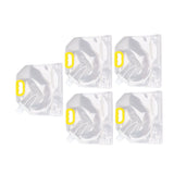 5Pcs Grain Sealed Storage Bag Reusable Transparent Grain Storage Bag for Rice Cereals Flour Nuts 2kg