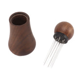 Coffee Stirring Tamper 10 Needles Stainless Steel Coffee Hand Distribution Tool for Home - Side View