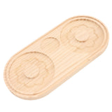 Salt Rimmer Pine Wood Sugar Rimmer Waterproof Holder Bar Tool for Cocktail Margarita B - Front View