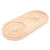 Salt Rimmer Pine Wood Sugar Rimmer Waterproof Holder Bar Tool for Cocktail Margarita B - Rear View