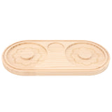 Salt Rimmer Pine Wood Sugar Rimmer Waterproof Holder Bar Tool for Cocktail Margarita B - Close-Up Angle