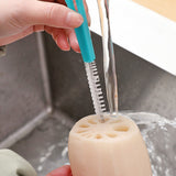 Sewer Drain Brush Nylon Plastic Mini Extra Long Straw Cleaning Brush for Pipe Hole Bottle