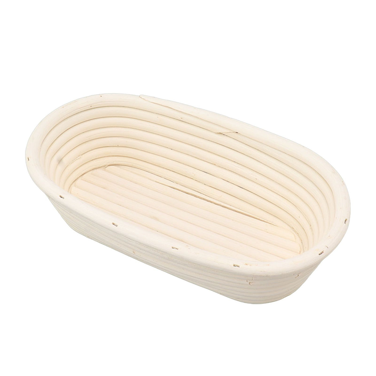 25cm Bread Proofing Basket Set Oval Natural Rattan Sourdough Proofing Basket Dough Scraper Cloth Liner Brush
