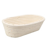 25cm Bread Proofing Basket Set Oval Natural Rattan Sourdough Proofing Basket Dough Scraper Cloth Liner Brush