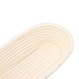 25cm Bread Proofing Basket Set Oval Natural Rattan Sourdough Proofing Basket Dough Scraper Cloth Liner Brush - Extra Image