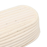 25cm Bread Proofing Basket Set Oval Natural Rattan Sourdough Proofing Basket Dough Scraper Cloth Liner Brush - Extra Image