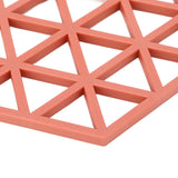 5pc Silicone Hexageon Placemat Heat Insulation Dish Cup Bowl Mat for Dining Table Red