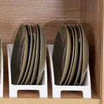 Japanese Kitchen Dish Storage Rack Plastic Dish Drying Rack Kitchen Utensil Storage Large Plate Holder