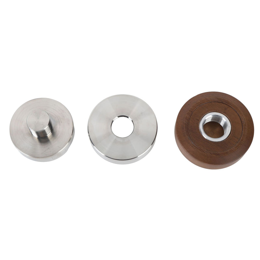 58mm Coffee Distributor Tamper Adjustable Depth Coffee Leveler Coffee Distribution Tool With Walnut Wood Handle