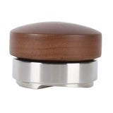 58mm Coffee Distributor Tamper Adjustable Depth Coffee Leveler Coffee Distribution Tool With Walnut Wood Handle