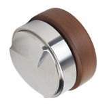 58mm Coffee Distributor Tamper Adjustable Depth Coffee Leveler Coffee Distribution Tool With Walnut Wood Handle