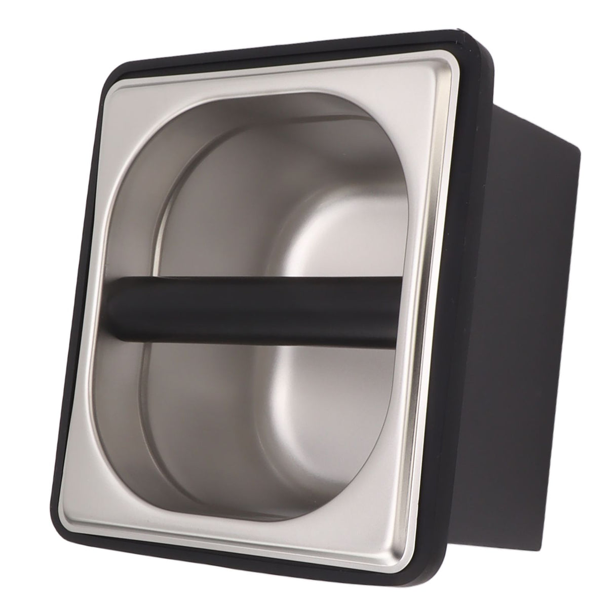 Coffee Knock Box Rubber Coffee Box with Removable Stainless Steel Ground Container for Cafe Bar S