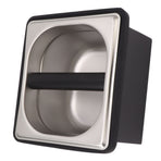 Coffee Knock Box Rubber Coffee Box with Removable Stainless Steel Ground Container for Cafe Bar S