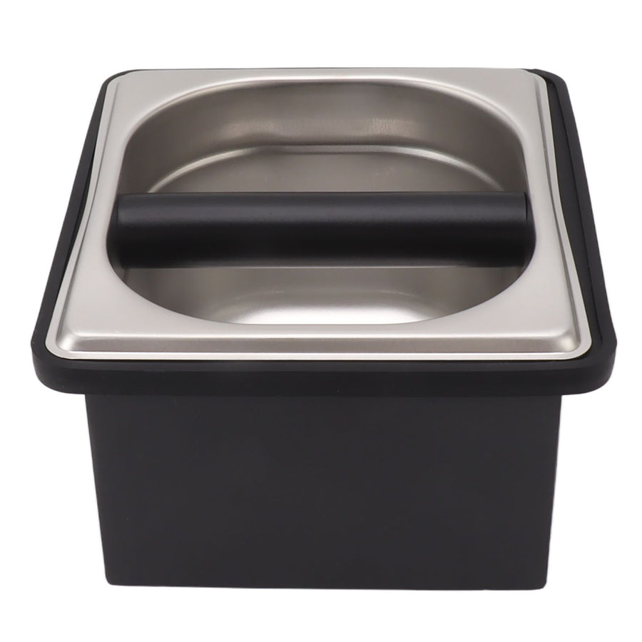 Coffee Knock Box Rubber Coffee Box with Removable Stainless Steel Ground Container for Cafe Bar S