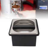 Coffee Knock Box Rubber Coffee Box with Removable Stainless Steel Ground Container for Cafe Bar S