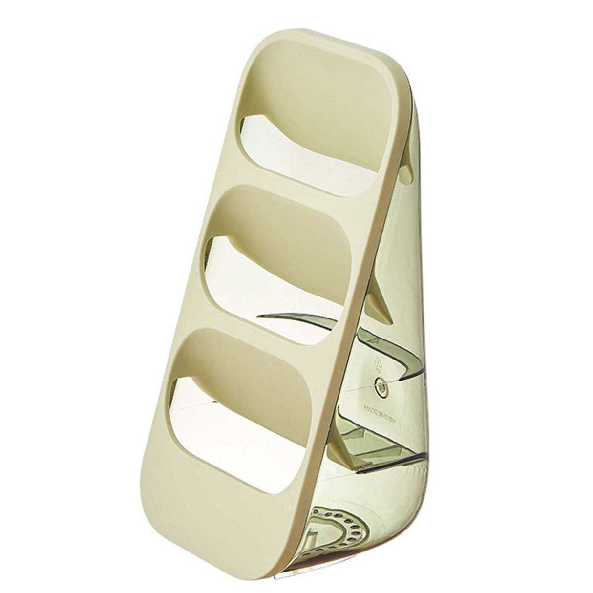 3 Layer Chopsticks Knife Storage Rack Holder Waterproof Knife Storage Drainage Bracket Container Green