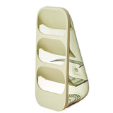3 Layer Chopsticks Knife Storage Rack Holder Waterproof Knife Storage Drainage Bracket Container Green - Top-Down View