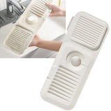 Silicone Sink Faucet Mat Foldable Thicken Soft Silicone Faucet Water Catcher Mat Sink Draining Pad for Kitchens Bathrooms