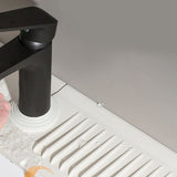 Silicone Sink Faucet Mat Foldable Thicken Soft Silicone Faucet Water Catcher Mat Sink Draining Pad for Kitchens Bathrooms