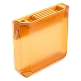 Wall Mounted Knife Holder Ultrathin Plastic Installation Box Storage Rack for Kitchen Yellow