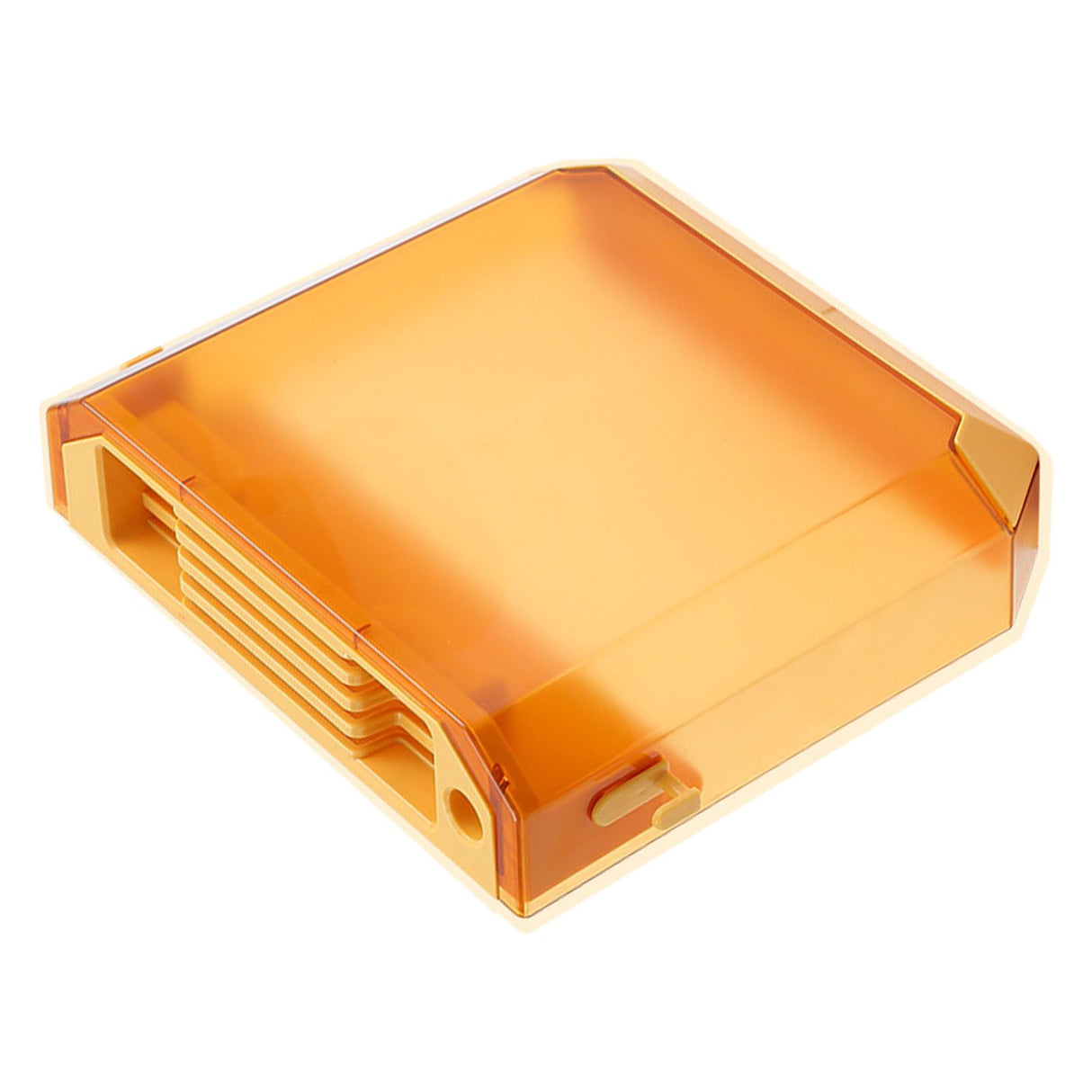Wall Mounted Knife Holder Ultrathin Plastic Installation Box Storage Rack for Kitchen Yellow