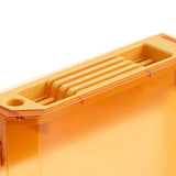 Wall Mounted Knife Holder Ultrathin Plastic Installation Box Storage Rack for Kitchen Yellow