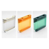 Wall Mounted Knife Holder Ultrathin Plastic Installation Box Storage Rack for Kitchen Yellow