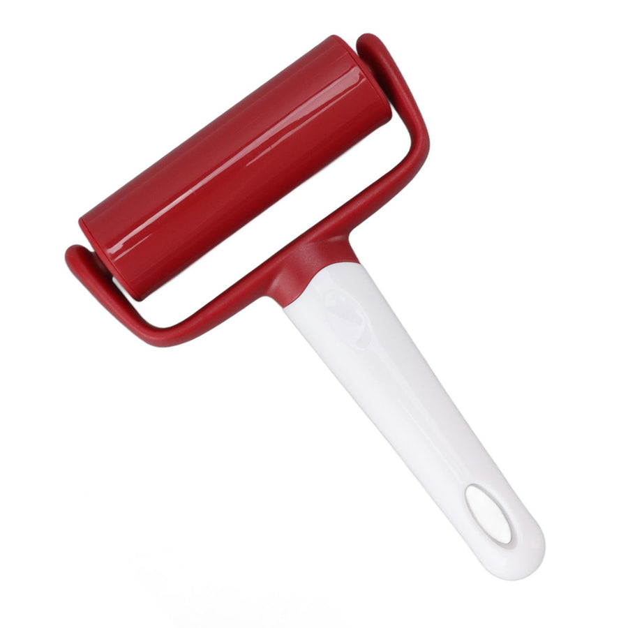 Small Rolling Pin Prevent Slip Hangable T Type Plastic Dough Roller with Handle for Pizza Pie Crust