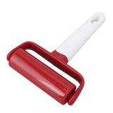 Small Rolling Pin Prevent Slip Hangable T Type Plastic Dough Roller with Handle for Pizza Pie Crust - Rear View