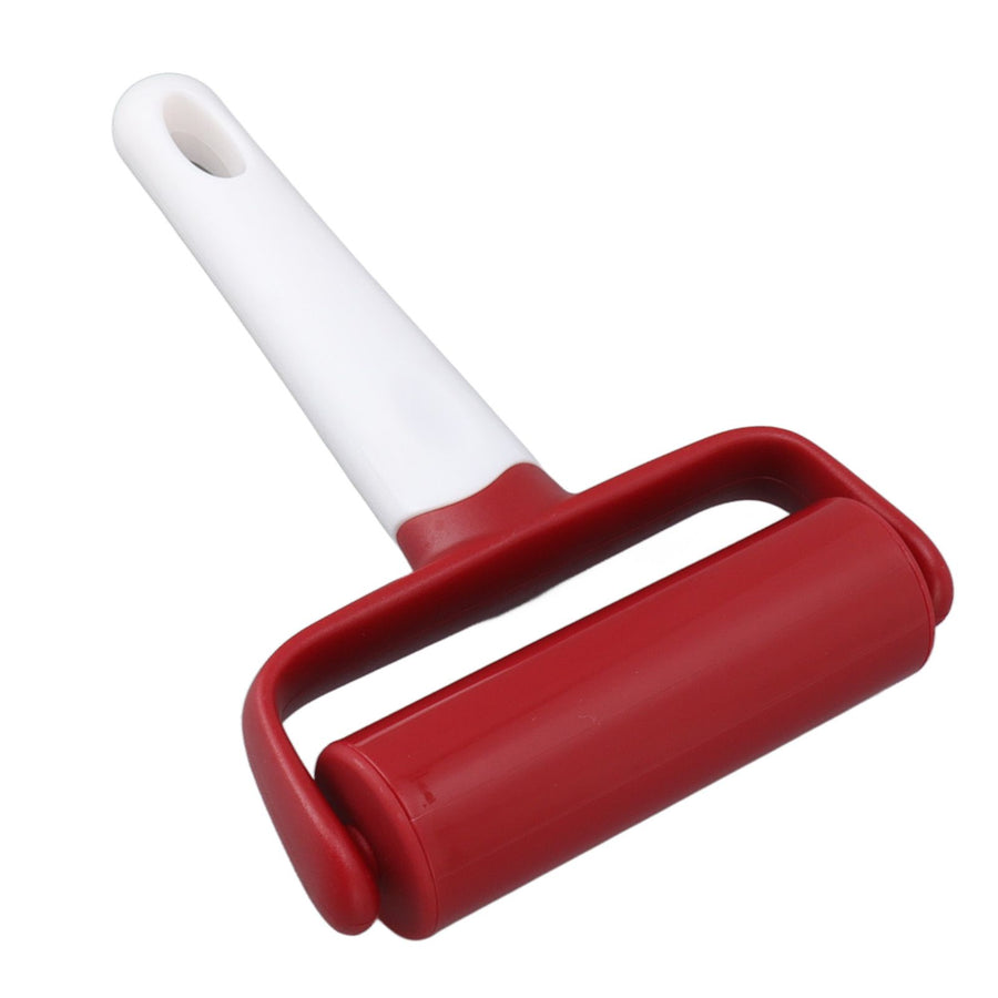 Small Rolling Pin Prevent Slip Hangable T Type Plastic Dough Roller with Handle for Pizza Pie Crust