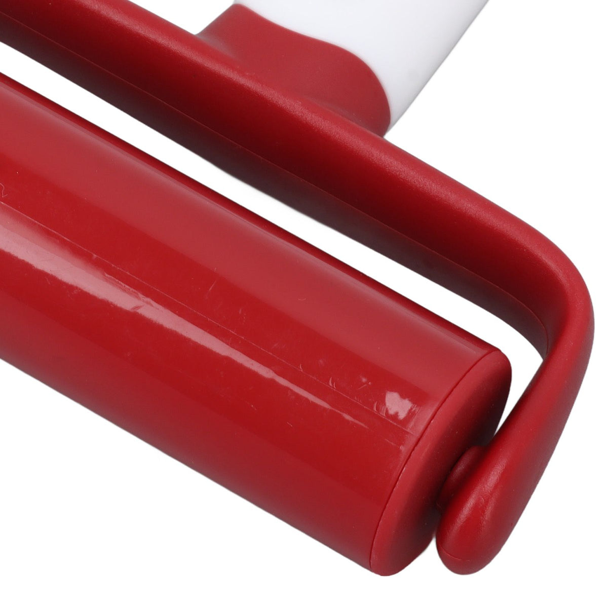 Small Rolling Pin Prevent Slip Hangable T Type Plastic Dough Roller with Handle for Pizza Pie Crust