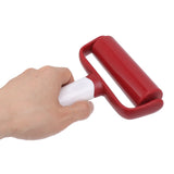 Small Rolling Pin Prevent Slip Hangable T Type Plastic Dough Roller with Handle for Pizza Pie Crust - Extra Image