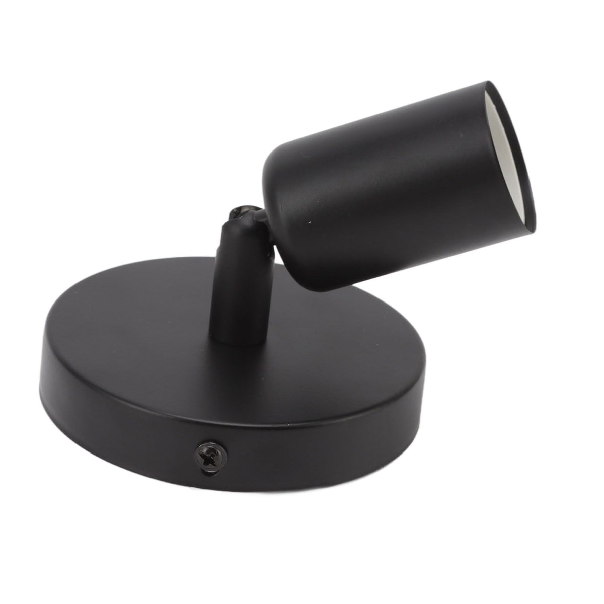 E26 E27 Wall Lamp Holder Modern Simple Wall Lamp Base for Bedroom Living Room Showcase 85‑265V Black