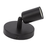 E26 E27 Wall Lamp Holder Modern Simple Wall Lamp Base for Bedroom Living Room Showcase 85‑265V Black - Top-Down View