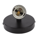 E26 E27 Wall Lamp Holder Modern Simple Wall Lamp Base for Bedroom Living Room Showcase 85‑265V Black