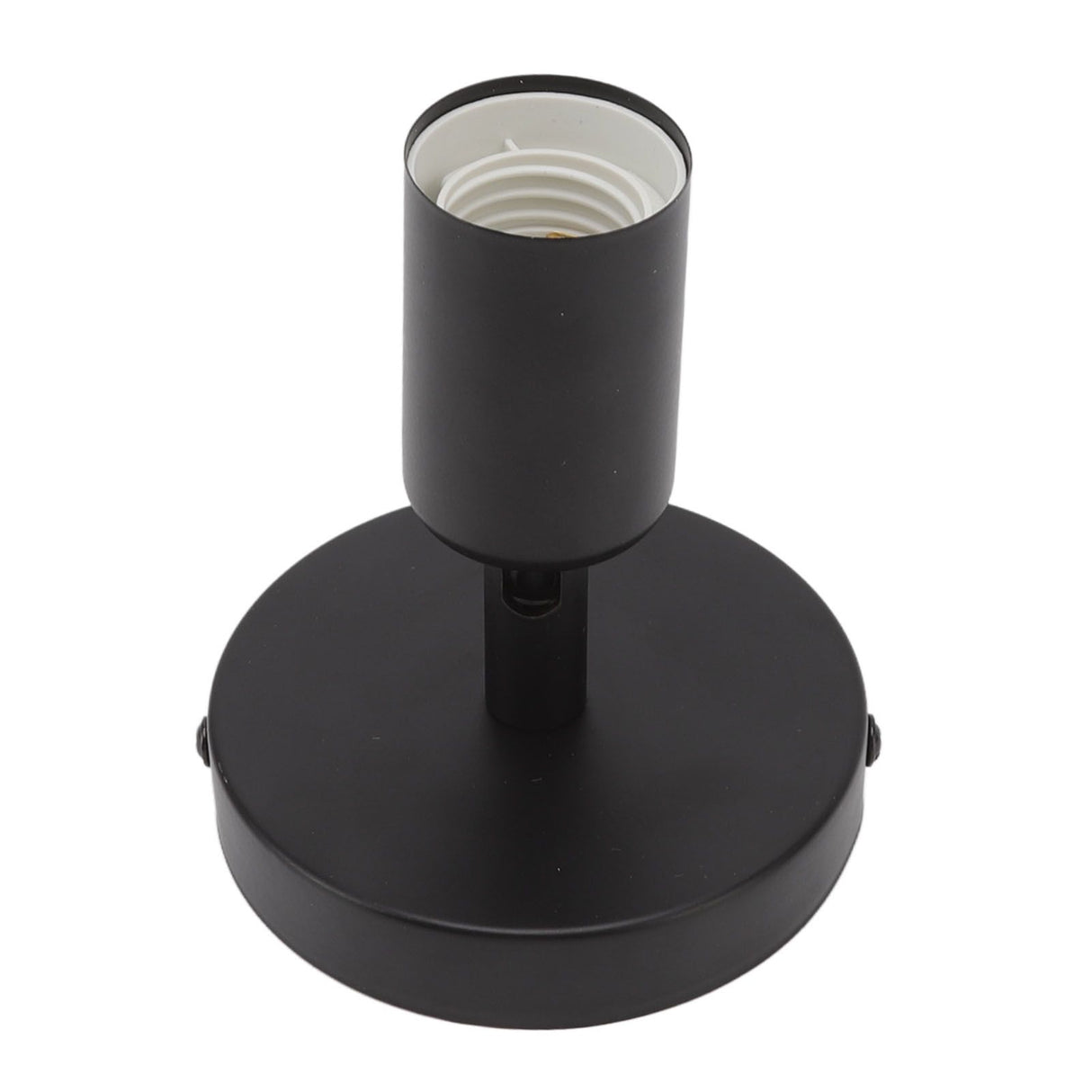 E26 E27 Wall Lamp Holder Modern Simple Wall Lamp Base for Bedroom Living Room Showcase 85‑265V Black