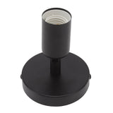 E26 E27 Wall Lamp Holder Modern Simple Wall Lamp Base for Bedroom Living Room Showcase 85‑265V Black