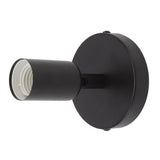 E26 E27 Wall Lamp Holder Modern Simple Wall Lamp Base for Bedroom Living Room Showcase 85‑265V Black - Extra Image
