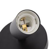 E26 E27 Wall Lamp Holder Modern Simple Wall Lamp Base for Bedroom Living Room Showcase 85‑265V Black