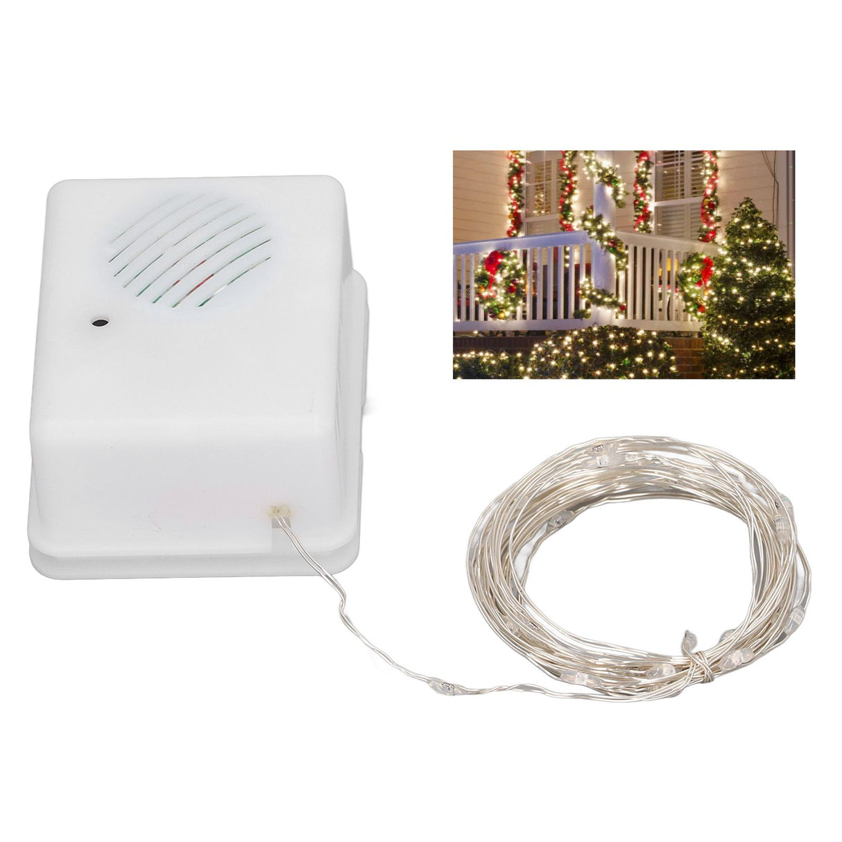 Christmas Decorative Light String Music String Light for Patio Garden Decoration Indoor Outdoor Christmas Tree Parties 3m Warm Light