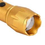 Electric Lighter Waterproof Windproof Aluminum Alloy Portable Lighter with Flashlight 3.7v Gold - Extra Image