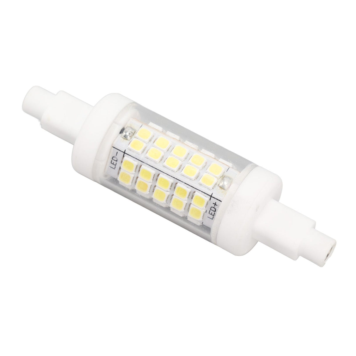 R7s LED Bulb 80mm 5W Double End Floodlight with 60LED 6000K White Light Corn Lighting for Replacement 220V