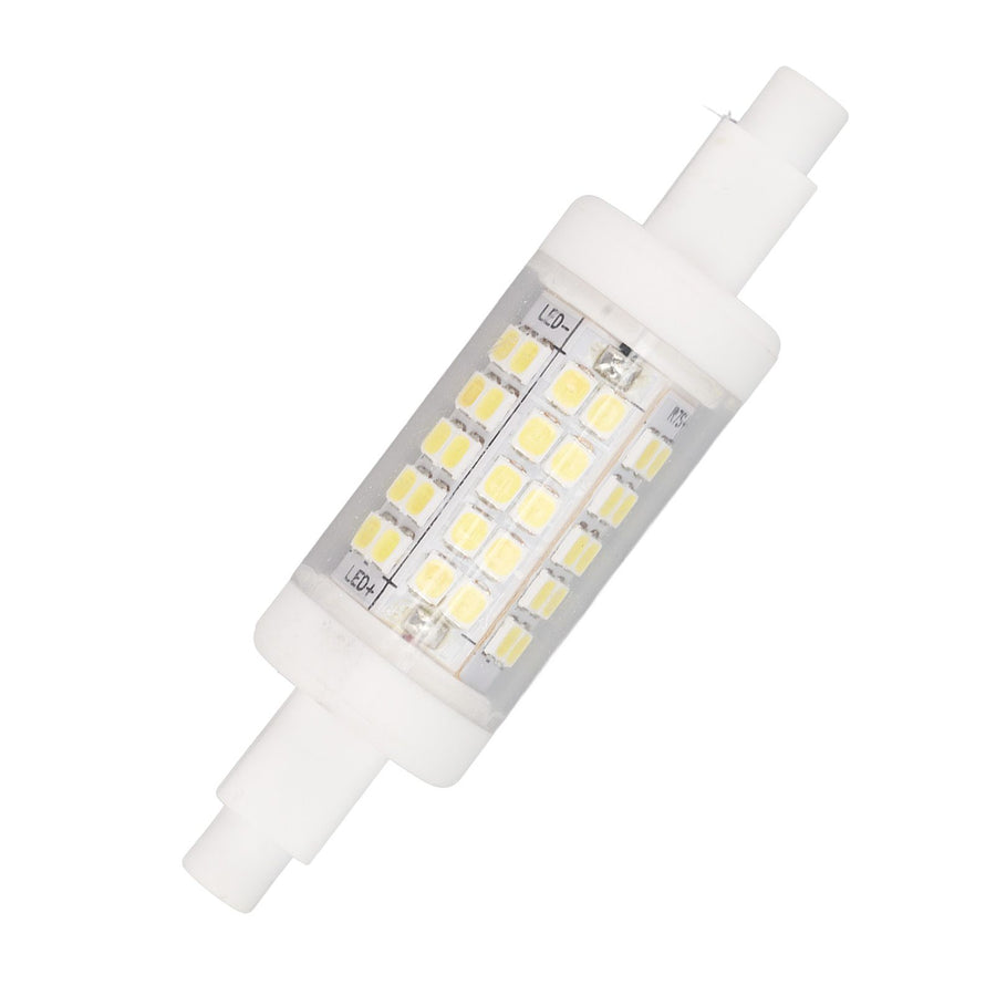 R7s LED Bulb 80mm 5W Double End Floodlight with 60LED 6000K White Light Corn Lighting for Replacement 220V