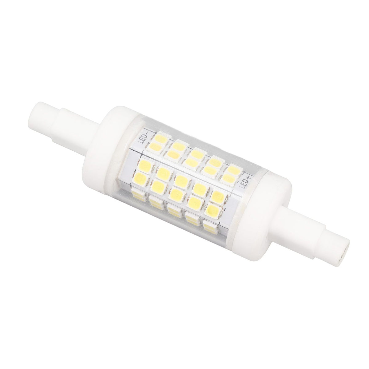 R7s LED Bulb 80mm 5W Double End Floodlight with 60LED 6000K White Light Corn Lighting for Replacement 220V