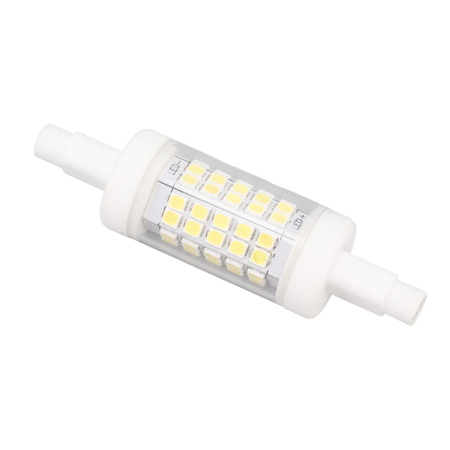 R7s LED Bulb 80mm 5W Double End Floodlight with 60LED 6000K White Light Corn Lighting for Replacement 220V