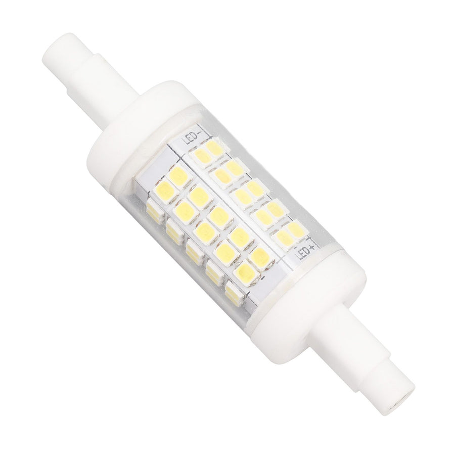 R7s LED Bulb 80mm 5W Double End Floodlight with 60LED 6000K White Light Corn Lighting for Replacement 220V
