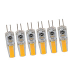 6Pcs G4 Light Bulb Dimmable 2W 180lm LED Bulb for Table Lamp Wall Lamp Chandelier Replacement 120V